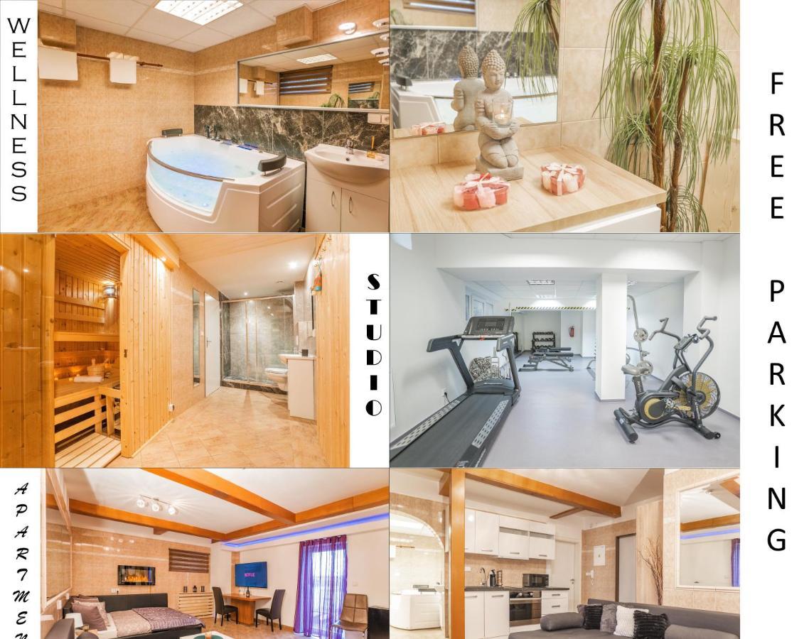 Wellness Studio! Finnish Sauna, Whirlpool, Gym & More! Prague Luaran gambar